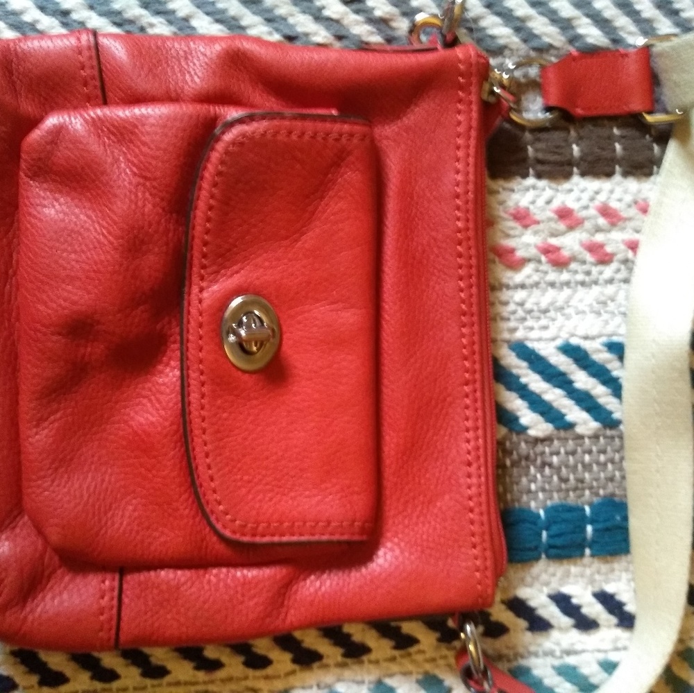 Red coach crossbody